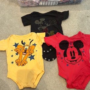 Set of 3 Disney onesies